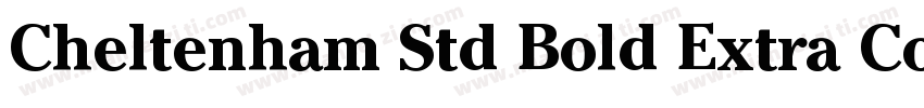 Cheltenham Std Bold Extra Condensed字体转换